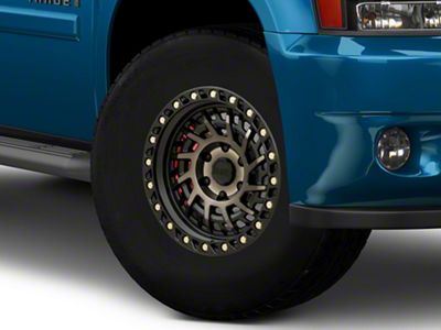 Black Rhino Shredder Matte Black with Machined Dark Tint 6-Lug Wheel; 17x9; 0mm Offset (07-14 Tahoe)
