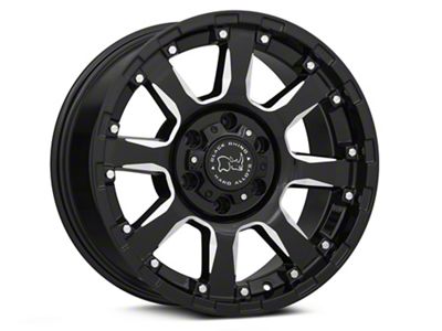 Black Rhino Sierra Gloss Black Milled 6-Lug Wheel; 18x9; -12mm Offset (07-14 Tahoe)