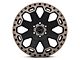 Black Rhino Warlord Matte Black with Machined Dark Tint Lip 6-Lug Wheel; 17x8; 52mm Offset (07-14 Tahoe)