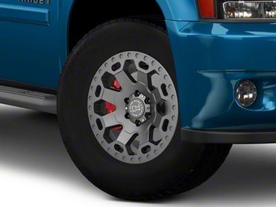 Black Rhino Warlord Matte Gunmetal 6-Lug Wheel; 18x9; -12mm Offset (07-14 Tahoe)