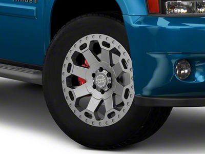 Black Rhino Warlord Matte Gunmetal 6-Lug Wheel; 20x9; 12mm Offset (07-14 Tahoe)