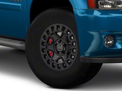Black Rhino York Matte Black 6-Lug Wheel; 17x9; -12mm Offset (07-14 Tahoe)