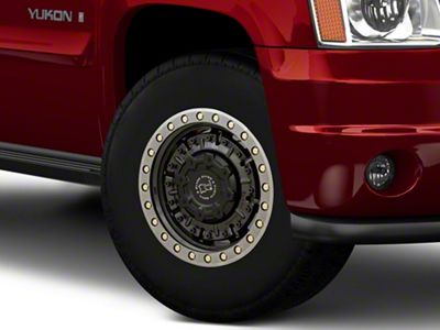 Black Rhino Abrams Gloss Gunblack with Machined Dark Tint 6-Lug Wheel; 17x8.5; 0mm Offset (07-14 Yukon)