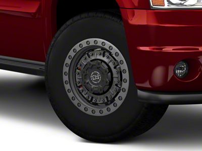Black Rhino Abrams Textured Matte Gunmetal 6-Lug Wheel; 17x8.5; -18mm Offset (07-14 Yukon)