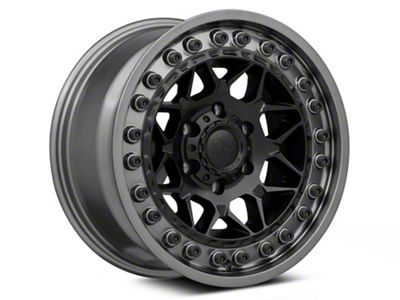 Black Rhino Alpha Matte Black with Gunmetal Lip 6-Lug Wheel; 20x10; -18mm Offset (07-14 Yukon)