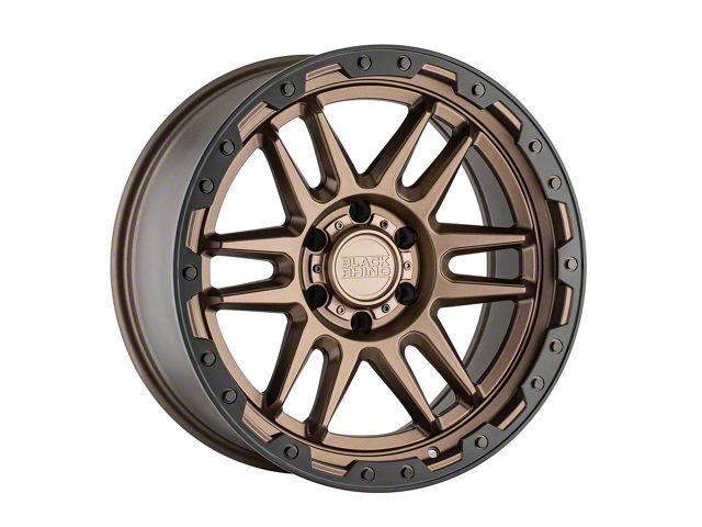 Black Rhino Apache Matte Bronze with Black Ring 6-Lug Wheel; 17x8.5; 0mm Offset (07-14 Yukon)