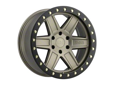 Black Rhino Attica Matte Bronze with Brass Bolts 6-Lug Wheel; 17x9; -18mm Offset (07-14 Yukon)