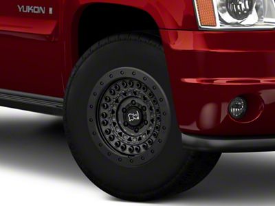 Black Rhino Barricade Gunblack with Black Rock Guard 6-Lug Wheel; 17x8.5; 0mm Offset (07-14 Yukon)