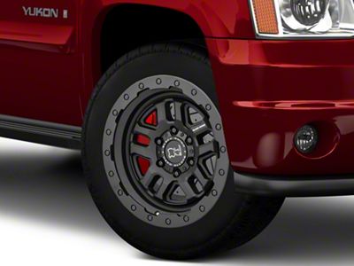 Black Rhino Barstow Textured Matte Black 6-Lug Wheel; 20x9.5; 0mm Offset (07-14 Yukon)