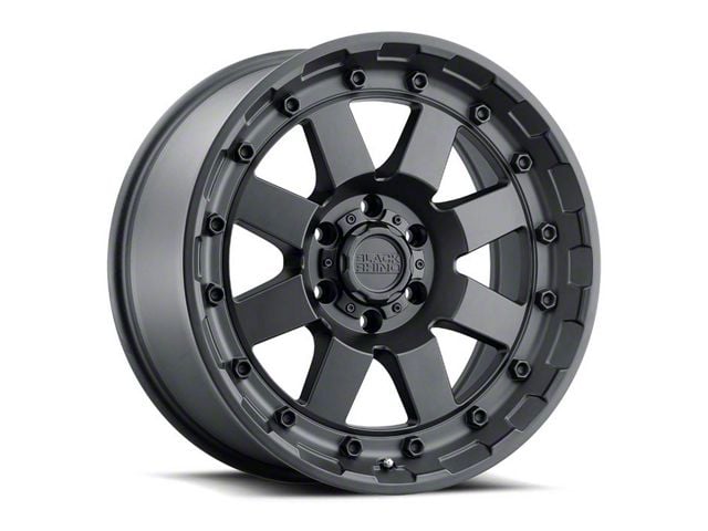 Black Rhino Cleghorn Matte Black 6-Lug Wheel; 17x8.5; 12mm Offset (07-14 Yukon)