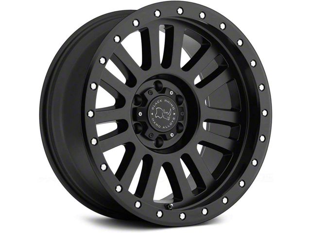 Black Rhino El Cajon Matte Black 6-Lug Wheel; 17x9; 12mm Offset (07-14 Yukon)