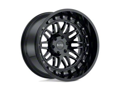 Black Rhino Fury Gloss Black 6-Lug Wheel; 20x9.5; 12mm Offset (07-14 Yukon)