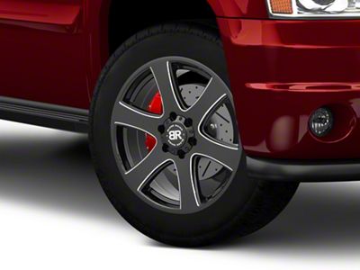 Black Rhino Haka Gloss Black Milled 6-Lug Wheel; 20x8.5; 45mm Offset (07-14 Yukon)