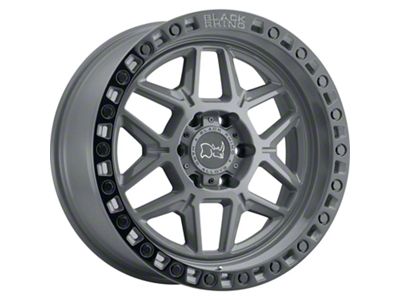 Black Rhino Kelso Battleship Gray with Black Ring 6-Lug Wheel; 20x9; 12mm Offset (07-14 Yukon)