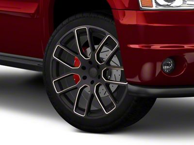 Black Rhino Kunene Matte Black Dart Tint Milled 6-Lug Wheel; 22x9.5; 25mm Offset (07-14 Yukon)