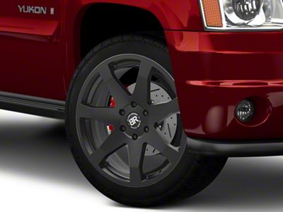 Black Rhino Mozambique Matte Black 6-Lug Wheel; 22x9.5; 25mm Offset (07-14 Yukon)