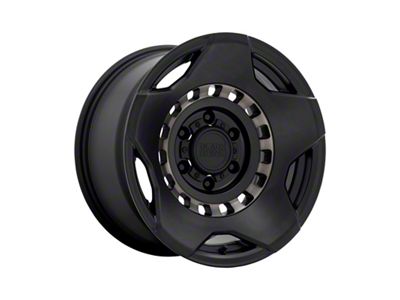 Black Rhino Muzzle Matte Black with Machined Tinted Ring 6-Lug Wheel; 17x9; 0mm Offset (07-14 Yukon)