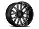 Black Rhino Pismo Gloss Black Milled 6-Lug Wheel; 18x9.5; -18mm Offset (07-14 Yukon)
