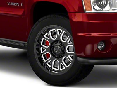 Black Rhino Pismo Gloss Black Milled 6-Lug Wheel; 20x9.5; -18mm Offset (07-14 Yukon)