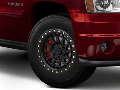 Black Rhino Primm Matte Black with Brass Bolts 6-Lug Wheel; 18x9.5; -12mm Offset (07-14 Yukon)