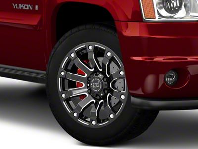 Black Rhino Selkirk Gloss Black Milled 6-Lug Wheel; 20x10; -12mm Offset (07-14 Yukon)