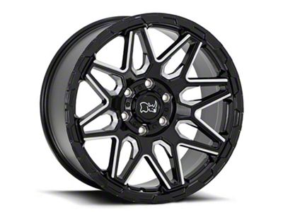 Black Rhino Shockwave Gloss Black Milled 6-Lug Wheel; 20x9.5; -18mm Offset (07-14 Yukon)