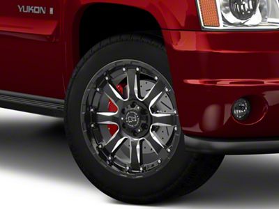 Black Rhino Sierra Gloss Black Milled 6-Lug Wheel; 20x9; 12mm Offset (07-14 Yukon)