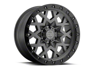 Black Rhino Sprocket Matte Gunmetal with Gloss Black Face 6-Lug Wheel; 20x9.5; -18mm Offset (07-14 Yukon)