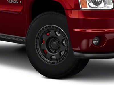 Black Rhino Voyager Matte Black 6-Lug Wheel; 17x8.5; 0mm Offset (07-14 Yukon)