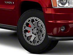 Black Rhino Warlord Matte Gunmetal 6-Lug Wheel; 18x9; 12mm Offset (07-14 Yukon)