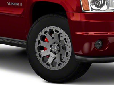 Black Rhino Warlord Matte Gunmetal 6-Lug Wheel; 18x9; 12mm Offset (07-14 Yukon)