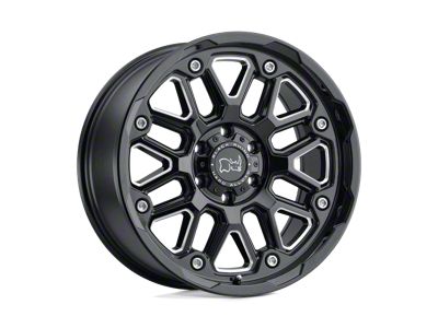 Black Rhino Hollister Gloss Black with Milled Spokes 8-Lug Wheel; 20x9.5; 6mm Offset (08-10 F-250 Super Duty)