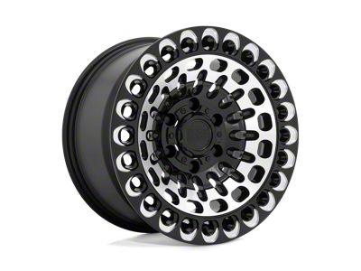 Black Rhino Labyrinth Gloss Black with Machined Face and Milling 8-Lug Wheel; 17x9.5; -18mm Offset (08-10 F-250 Super Duty)