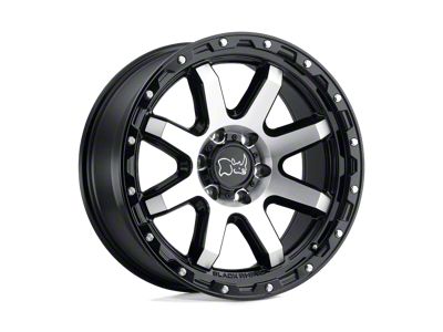 Black Rhino Coyote Gloss Black Machined and Stainless Bolts 8-Lug Wheel; 18x9; -18mm Offset (08-10 F-350 Super Duty SRW)