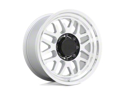 Black Rhino Delta Gloss Silver with Mirror Face and Lip 8-Lug Wheel; 20x9.5; -18mm Offset (08-10 F-350 Super Duty SRW)