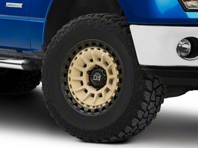 Black Rhino Barrage Desert Sand On Matte Black 6-Lug Wheel; 17x8.5; -10mm Offset (09-14 F-150)