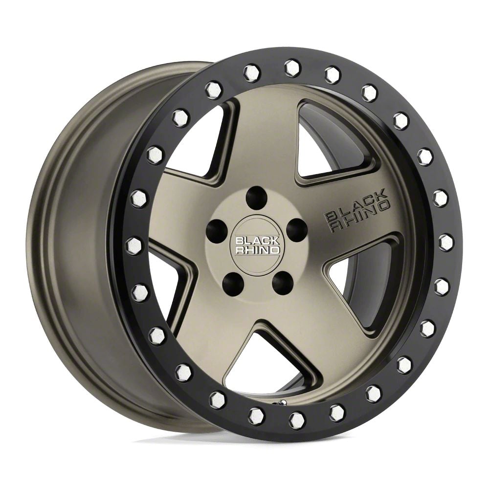 Black Rhino Crawler Matte Bronze with Black Ring 6-Lug Wheel; 18×9.5; 12mm Offset (09-14 F-150)