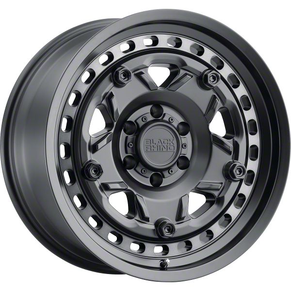 Black Rhino Grange Matte Black with Machined Tint Ring 6-Lug Wheel; 17×8.5; 0mm Offset (09-14 F-150)