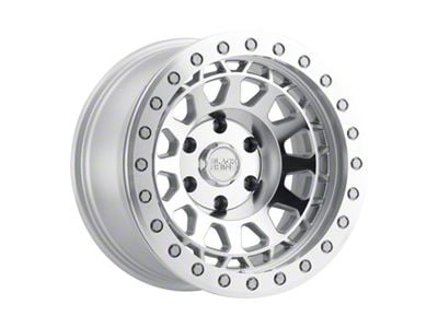 Black Rhino Primm Beadlock Silver with Mirror Face and Machined Ring 6-Lug Wheel; 17x8.5; 0mm Offset (09-14 F-150)