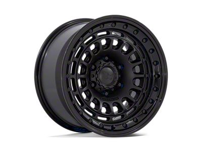 Black Rhino Sahara Matte Black with Gloss Black Lip 6-Lug Wheel; 17x9; -12mm Offset (09-14 F-150)