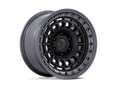 Black Rhino Sahara Matte Black with Gunmetal Lip 6-Lug Wheel; 17x9; 0mm Offset (09-14 F-150)