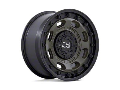 Black Rhino Atlas Olive Drab Green with Black Lip 5-Lug Wheel; 20x10; -18mm Offset (09-18 RAM 1500)