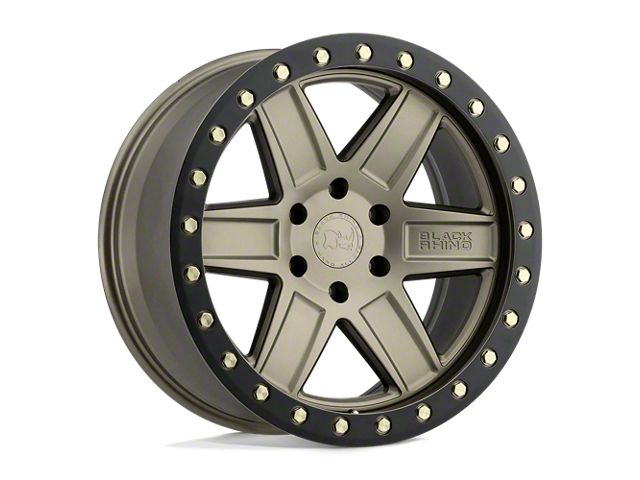 Black Rhino Attica Matte Bronze with Black Ring 5-Lug Wheel; 18x9.5; 0mm Offset (09-18 RAM 1500)