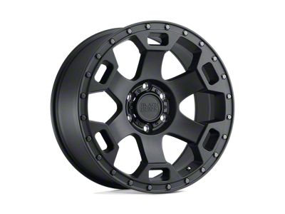 Black Rhino Gauntlet Semi Gloss Black with Gunmetal Bolts 5-Lug Wheel; 17x8.5; 0mm Offset (09-18 RAM 1500)