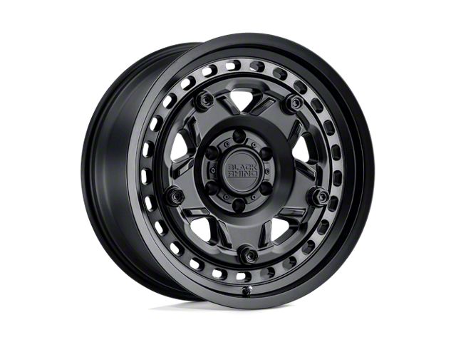 Black Rhino Grange Matte Black with Machined Tinted Ring 5-Lug Wheel; 17x8.5; 0mm Offset (09-18 RAM 1500)