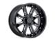 Black Rhino Sierra Gloss Black with Milled Spokes 5-Lug Wheel; 22x10; -12mm Offset (09-18 RAM 1500)