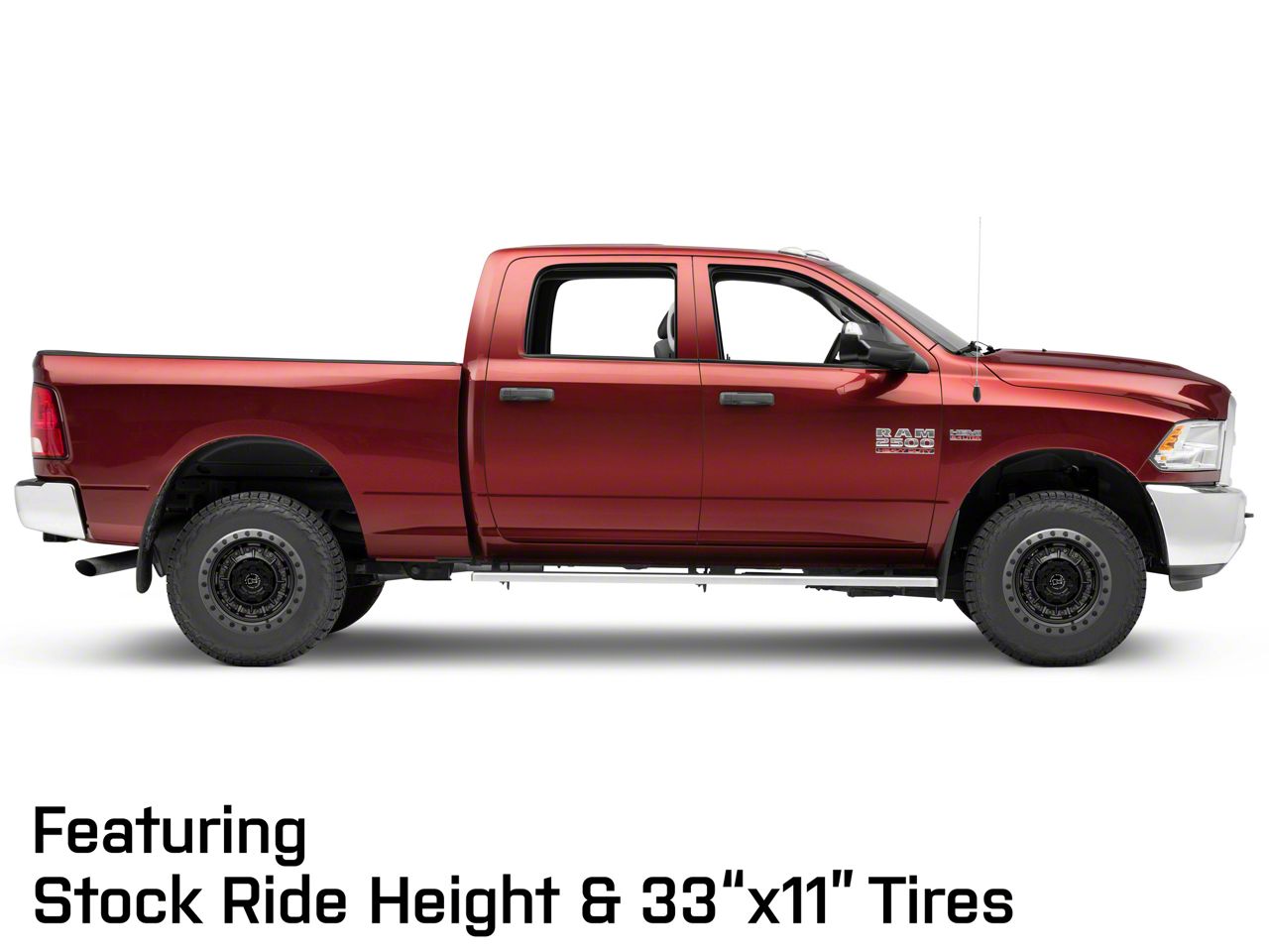 Black Rhino RAM 2500 Abrams Textured Matte Gunmetal 8-Lug