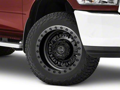 Black Rhino Abrams Textured Matte Gunmetal 8-Lug Wheel; 20x9.5; -18mm Offset (10-18 RAM 2500)