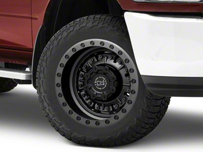 Black Rhino Abrams Textured Matte Gunmetal 8-Lug Wheel; 20x9.5; -18mm Offset (10-18 RAM 3500 SRW)