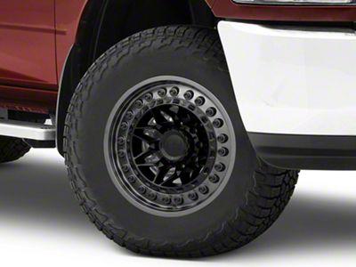 Black Rhino Alpha Matte Black With Gunmetal Lip 8-Lug Wheel; 18x9; 20mm Offset (10-18 RAM 3500 SRW)